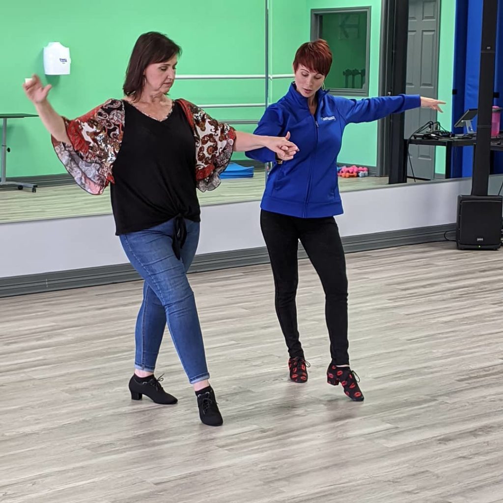 Denise dancing Rumba with Trish