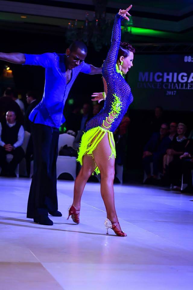 Trish and Abe dancing Mambo at Dance Competition
